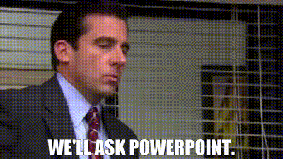 YARN | We'll ask PowerPoint. | The Office (2005) - S04E04 Dunder Mifflin  Infinity (Part 2) | Video clips by quotes | 006d5d4b | 紗