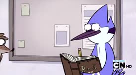 Clip thumbnail for 'Mordecai and Rigby are my two favorite employees.