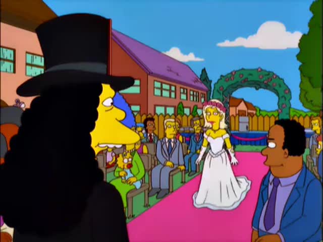 You expect me to walk down the aisle to a monster ballad?.