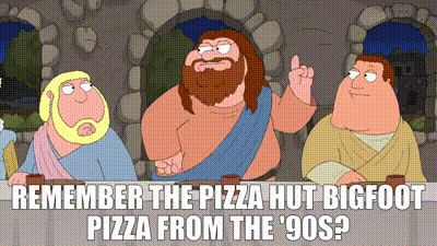 Pizza Hut Bigfoot, The Foods We Loved Wiki