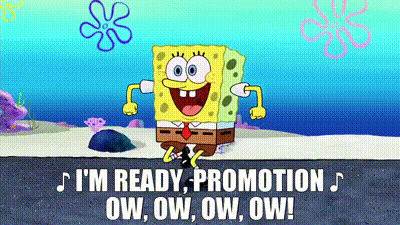 YARN | ♪ I'm ready, promotion ♪ Ow, ow, ow, ow! | The SpongeBob SquarePants Movie | Video clips by quotes | 050564e9 | 紗