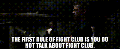 YARN | The first rule of Fight Club is you do not talk about Fight Club. | Fight  Club (1999) | Video clips by quotes | 051dce2e | 紗