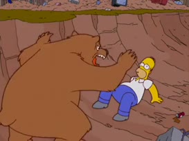 Oh, my God! I'm gonna be killed by a bear!