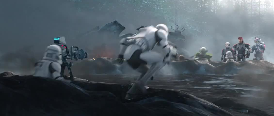 Clone Trooper: Sir, yes, sir. Move it! Move it!