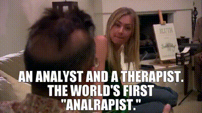 YARN | An analyst and a therapist. The world's first "analrapist." |  Arrested Development (2003) - S03E03 Forget Me Now | Video clips by quotes  | 064fedcd | 紗