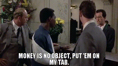 YARN | Money is no object, put 'em on my tab. | Beverly Hills Cop (1984) |  Video clips by quotes | 0719b62b | 紗