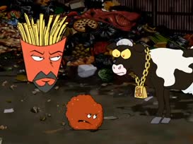 Quiz for What line is next for "Aqua Teen Hunger Force "?
