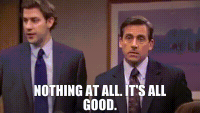 YARN | Nothing at all. It's all good. | The Office (2005) - S06E06 Mafia |  Video gifs by quotes | 09307b06 | 紗