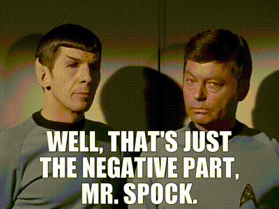 YARN | Well, that's just the negative part, Mr. Spock. | Star Trek ...
