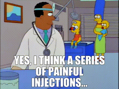 YARN | Yes, I think a series of painful injections... | The Simpsons (1989)  - S09E24 Comedy | Video gifs by quotes | 0b237b1d | 紗