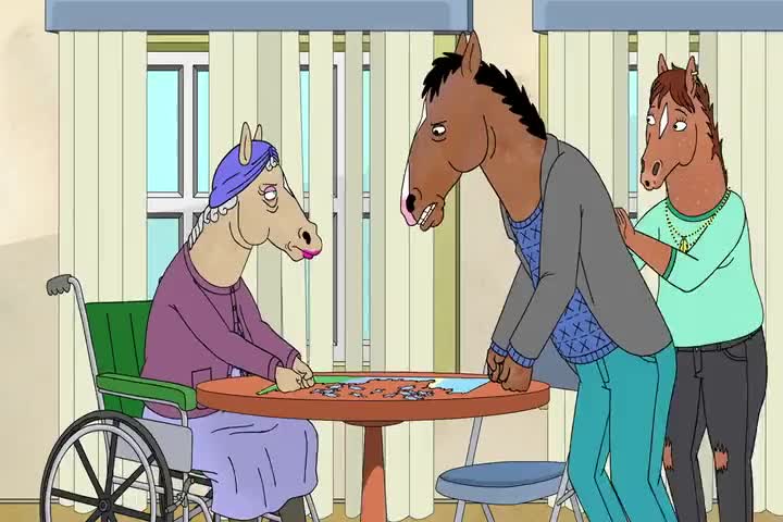 -BoJack, maybe you should just-- -Oh, hello! It's you.