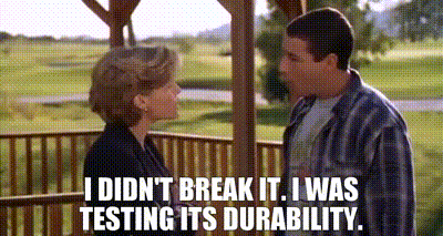 Yarn I Didn T Break It I Was Testing Its Durability Happy Gilmore 1996 Video Gifs By Quotes 0c66f5cc 紗