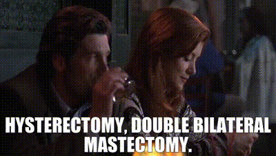 YARN | hysterectomy, double bilateral mastectomy. | Grey's Anatomy (2005) -  S02E08 Romance | Video gifs by quotes | 0d807a9d | 紗