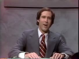 Clip thumbnail for 'Well, that's news this evening. This is Chevy Chase.
