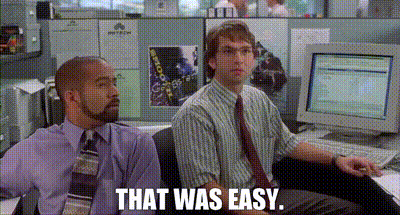 YARN, That was easy., Office Space, Video clips by quotes, 11cfffc1