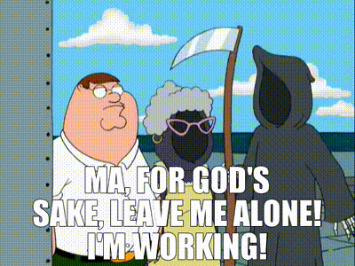 YARN | Ma, for God's sake, leave me alone! I'm working! | Family Guy (1999)  - S03E06 Comedy | Video clips by quotes | 1260dc28 | 紗