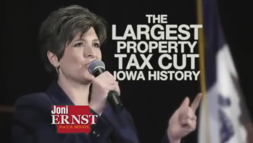 Clip image for 'largest property tax cut in Iowa history but most importantly she's