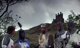 Quiz for What line is next for "Monty Python and the Holy Grail"?
