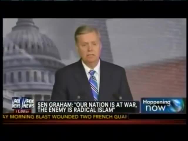 Clip image for 'nation is at war the enemy is radical Islam defined as the Taliban al queda and affiliated groups the