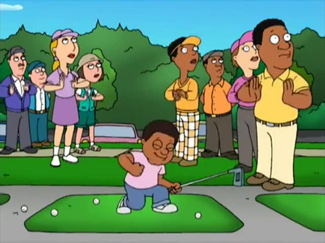 I'm Tiger Woods. I'm Tiger Woods. Weeee!