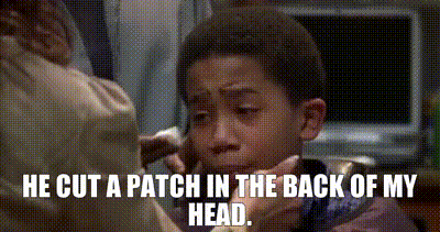Yarn He Cut A Patch In The Back Of My Head Barbershop 02 Video Gifs By Quotes 178bd84b 紗