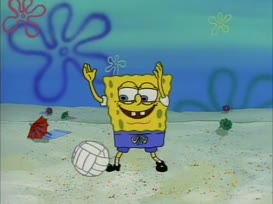 Hey, SpongeBob, throw us the ball.