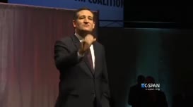 Quiz for What line is next for "Ted Cruz at the Iowa Faith and Freedom Coalition Summit"?