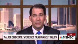 Walker's Willie Geist good to see this morning he said almost immediately after the debate again yesterday that your campaign was going to really focus and zero in on the state of Iowa spend more time and resources in that state in