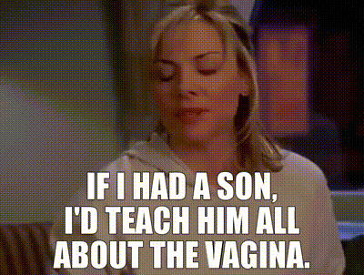 YARN | If I had a son, I'd teach him all about the vagina. | Sex and the  City (1998) - S02E04 Romance | Video gifs by quotes | 1999d969 | 紗