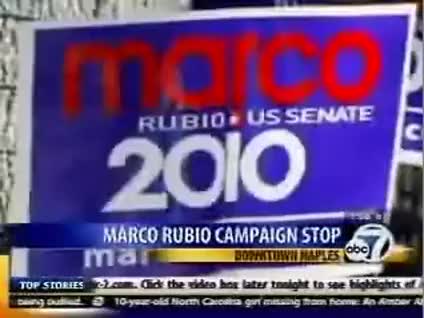 Clip image for 'Avenue Rubio told some power supporters the stimulus package as a matter of failure saying it was never a