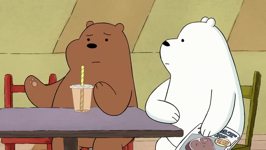 Ice bear only watches anime-related cartoons.