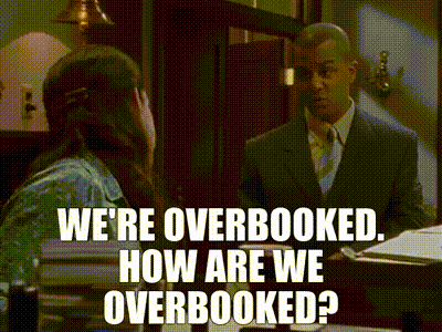 YARN | - We're overbooked. - How are we overbooked? | Gilmore Girls (2000) - S01E12 Drama | Video gifs by quotes | 19e6e2b9 | 紗