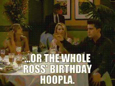 YARN, - Alison's birthday party. - Alison's birthday party., Friends  (1994) - S07E07 The One With Ross's Library Book, Video gifs by quotes, b652bb69