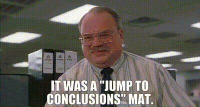 It was a "Jump to Conclusions" mat.