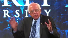 Quiz for What line is next for "Bernie Sanders Liberty University Speech"?