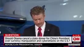 Walker senator Paul seemed to suggest that canceling the state dinner would be rash and reckless due to parse that one in China went