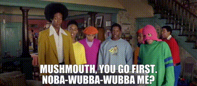 YARN | - Mushmouth, you go first. - Noba-- Wubba-- Wubba me? | Fat Albert |  Video clips by quotes | 1c71b835 | 紗