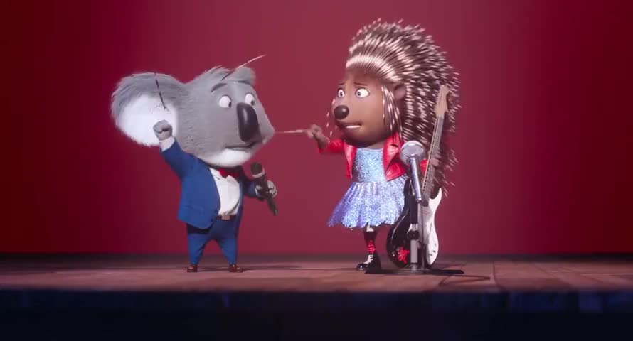 Sing (2016) clip with quote Ow! 