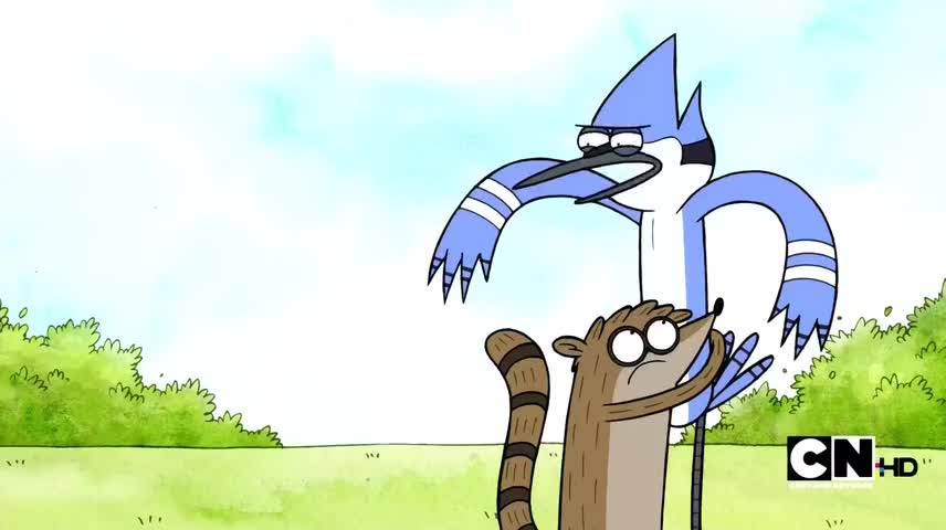 Plus, the real Rigby would never hug me.