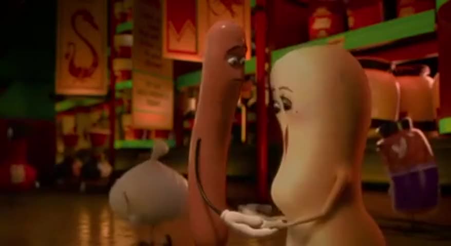 Quiz for What line is next for "Sausage Party "? screenshot