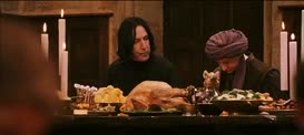 Oh, thats Professor Snape, head of Slytherin house.