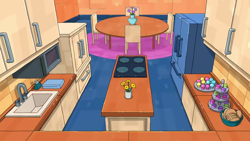 ♪ The kitchen's so clean, clean, clean ♪