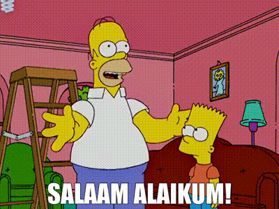 YARN | Salaam alaikum! | The Simpsons (1989) - S20E07 Comedy | Video clips  by quotes | 22fc2805 | 紗
