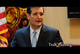 best hope is to send tea party conservative Ted Cruz to Washington to stop in two thousand twelve we