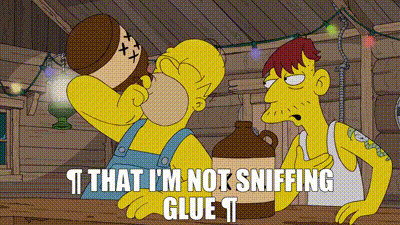 Yarn That I M Not Sniffing Glue The Simpsons 19 S31e18 The Incredible Lightness Of Being A Baby Video Gifs By Quotes 23e963d4 紗
