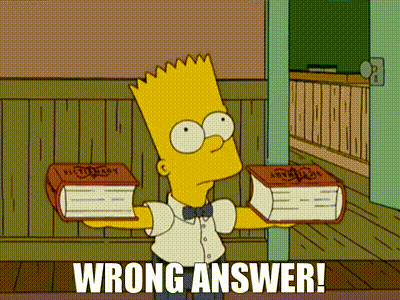 YARN | Wrong answer! | The Simpsons (1989) - S16E21 Comedy | Video clips by  quotes | 25c4ae1b | 紗