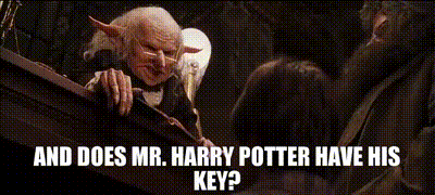 YARN, And does Mr. Harry Potter have his key?