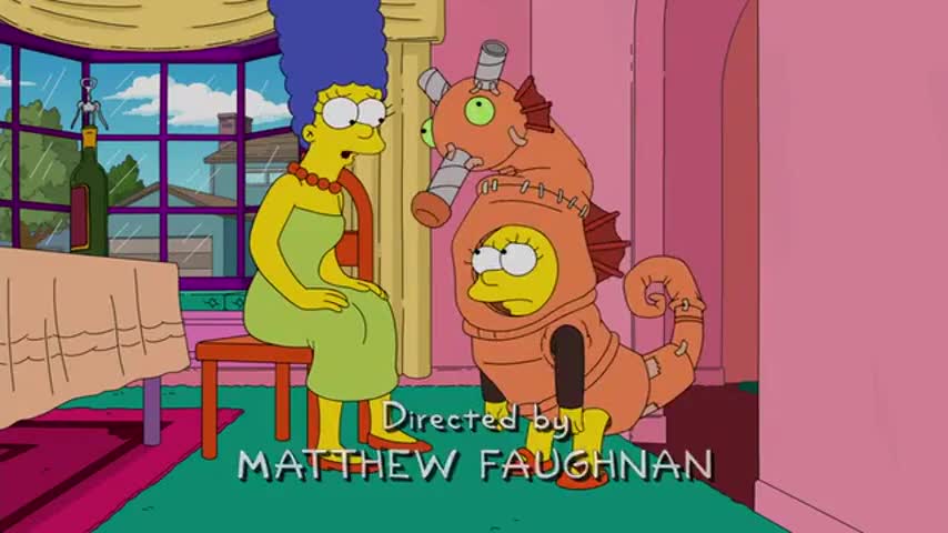 YARN | A male seahorse. | The Simpsons (1989) - S27E22 Comedy | Video clips  by quotes | 28f5f189 | 紗