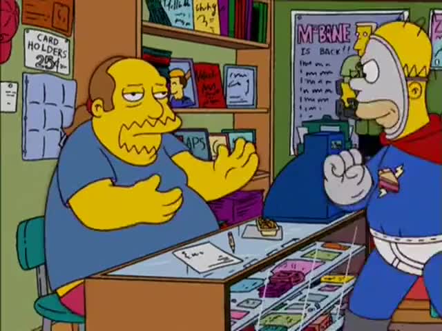 Comic Book Guy, don't do the crime if you can't do the key lime!