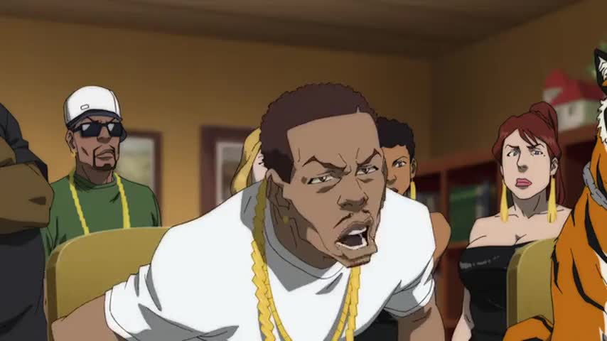 The Boondocks (2005) - S04E01 Pretty Boy Flizzy clip with quote Anything yo...